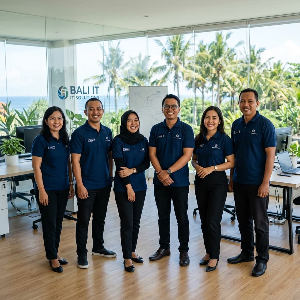 Tim profesional BaliTech di kantor Bali